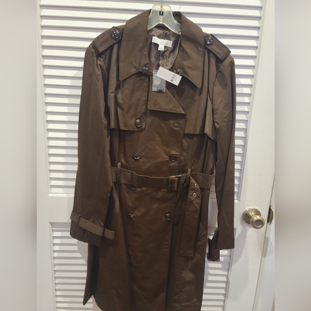 Brand New New York & Company Chocolate Trench Coat
